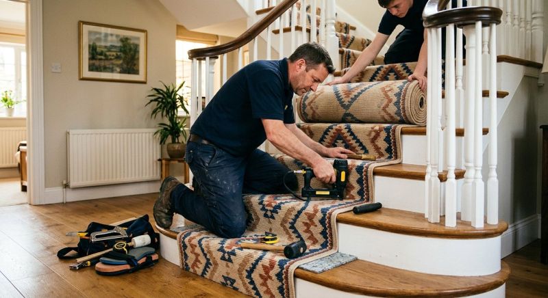 Stair Carpet Replacement in Old Bridge, NJ